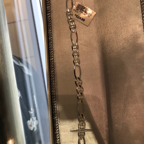 SS FIGARUCCI STERLING SILVER 22 INCH CHAIN - Picture 1 of 8